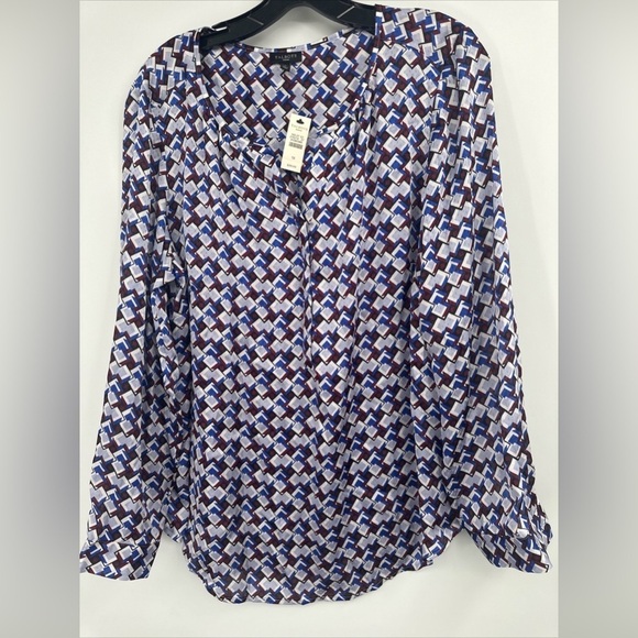 TALBOTS Plus Size 1X Tunic Blouse Top NWT $99 - Picture 1 of 5